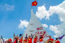 Símbolo del barco Dat Mui, perteneciente al Área Turística Nacional Mui Ca Mau. (Foto: VNA)