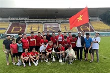 FC Sapa Praha defiende el campeonato por cuarta vez consecutiva. (Foto: baoquocte.vn)