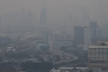 Contaminación del aire en Bangkok, Tailandia. (Foto: AFP/ VNA)