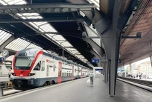 Un ferrocarril de alta velocidad en Europa. (VNA Vietnam+)