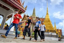 Los ingresos relacionados con el turismo en Tailandia aumentan un 44 por ciento durante el período de cuenta regresiva del Año Nuevo. (Foto: AFP/VNA)