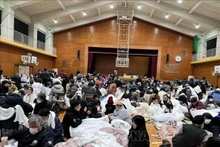 Un lugar de refugio en la prefectura de Ishikawa. (Foto: VNA)