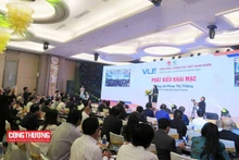 “Logística y transformación digital para el Delta del Mekong” fue el tema del Foro de Logística de Vietnam 2023, organizado en la ciudad sureña de Can Tho. (Foto: congthuong.vn)