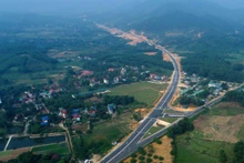 El punto de partido en la carretera Hanói - Hoa Binh. (Foto: Vnexpress)
