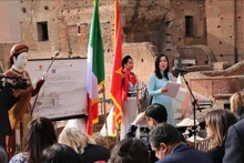 La vicecanciller vietnamita Le Thi Thu Hang inteviene en la cita (Foto: VNA)