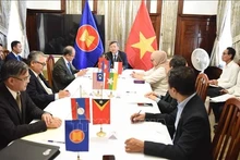Embajadores de Camboya, Laos, Indonesia, Myanmar y Malasia en Cuba elogiaron hoy el papel de Vietnam como presidente rotatorio del Comité de la Asean en La Habana para el segundo semestre de 2024. (Foto: VNA)
