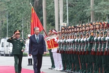 El secretario general del Partido Comunista de Vietnam y secretario de la Comisión Militar Central, To Lam, en el acto. (Foto: VNA)