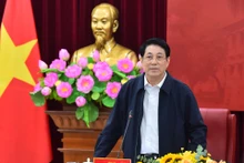 El presidente vietnamita, Luong Cuong, en la reunión. 