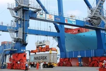 Despacho del Maersk Copenhagen de la naviera Maersk. (Fotografía: VNA)