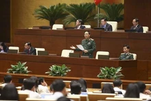El ministro de Defensa de Vietnam, Phan Van Giang, habla en la reunión. (Fotografía: VNA)