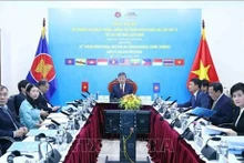 El ministro de Seguridad Pública de Vietnam, To Lam, interviene en la reunión. (Fotografía: VNA)