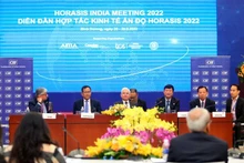 Dirigentes de la provincia de Binh Duong trabajan con representantes de la Federación de la Industria India. (Fotografía: Portal de la provincia de Binh Duong)