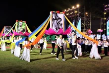 En el acto inaugural del festival. 