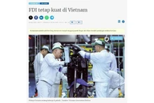Captura de pantalla del artículo del sitio web indonesio Kompasiana sobre la inversión extranjera directa en Vietnam.
