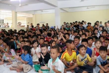 Participan en el evento niños camboyanos de origen vietnamita. (Foto: VOV)