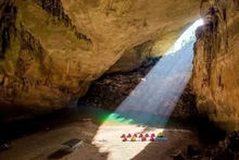La cueva Son Doong, en la provincia central de Quang Binh, es considerada la mayor gruta del mundo. (Foto: VNA)