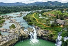La cascada Dray Sap en encuentran entre las provincias de Dak Nong y Dak Lak. (Fotografía: VNA) 