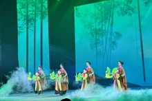Actuación de títeres vietnamitas en la ceremonia de apertura de la Semana de Teatro China-Asean. (Foto: thoidai.com.vn)