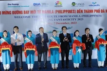 Acto de celebración de la apertura de la ruta directa Manila-Da Nang. 