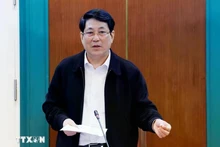 El presidente Luong Cuong en la reunión. (Foto: VNA)