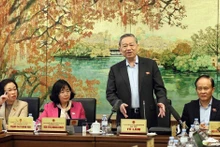 El secretario general del Partido Comunista de Vietnam, To Lam, en el evento. (Foto: VNA)