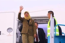La presidenta de Singapur, Halimah Yacob, inicia visita a Vietnam. (Fotografía: VNA)