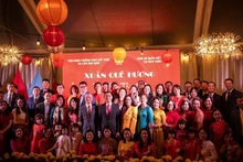 Los vietnamitas en Nueva York celebran el Tet. (Foto: VNA)