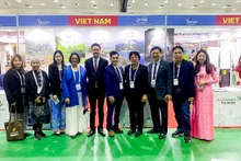 Stand de Vietnam en la feria. (Foto: baodinhbinh.vn)