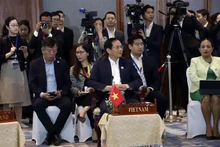 El ministro de Relaciones Exteriores de Vietnam, Bui Thanh Son, en la reunión. (Foto: VNA)