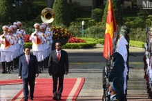 [Foto] Premier vietnamita preside ceremonia de bienvenida a su similar etíope