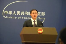 El portavoz del Ministerio de Asuntos Exteriores de China, Lin Jian. (Foto: VOV)