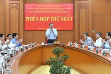[Foto] Líder partidista vietnamita preside reunión sobre renovación y reorganización del aparato del sistema político