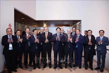 El presidente vietnamita, Luong Cuong, se reúne con gerentes de principales empresas peruanas. (Foto: VNA)