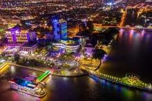 Un rincón de la ciudad de Can Tho por la noche. (Foto: canthotourism.vn)