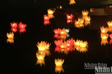 [Foto] Miles de farolillos flotan en la celebración de Vesak 2025
