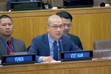 El ministro consejero Nguyen Hoang Nguyen, subjefe de la delegación permanente de Vietnam ante las Naciones Unidas. (Fotografía: VNA)
