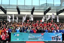 La Cruz Roja de Vietnam lanzó recientemente en Hanói la campaña “Millón de pasos de bondad” (Foto: nhandan.vn)