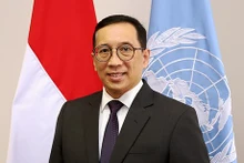 Embajador indonesio ante ONU, Febrian A. Ruddyard. (Foto: VNA)