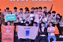 El grupo de estudiantes de Da Nang FPT3DN.Robotown gana boleto en el torneo mundial de robótica FIRST Champion en Estados Unidos en abril de 2024. (Foto: nld.com.vn)