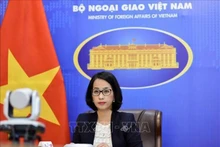 La portavoz adjunta de la Cancillería vietnamita, Pham Thu Hang. (Fotografía: VNA)