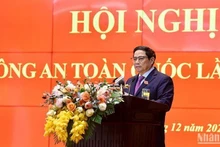 El primer ministro de Vietnam, Pham Minh Chinh, interviene en la cita. (Fotografía: Nhan Dan)
