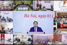 El primer ministro de Vietnam, Pham Minh Chinh, preside la cita. (Fotografía: VNA)