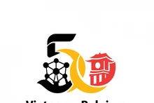 Logotipo oficial para conmemorar el 50 aniversario del establecimiento las relaciones diplomáticas entre Vietnam y Bélgica. (Foto: baoquocte.vn)