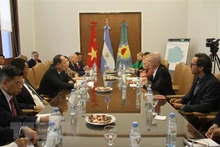 Delegados de Ciudad Ho Chi Minh se reúen con representantes de Argentina (Fuente: VNA)