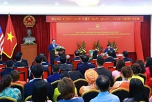 El primer ministro Pham Minh Chinh habla en una reunión con la comunidad vietnamita en Malasia el 25 de mayo. (Foto: VNA)