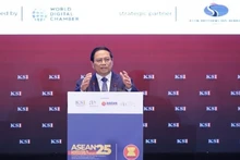 El primer ministro de Vietnam, Pham Minh Chinh, habla en el evento (Foto: VNA)