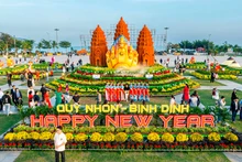 Impresionantes modelos de mascota del Tet 2025 en provincia de Binh Dinh