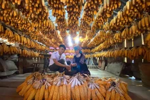 Casa de maíz Mang Mu, en la comuna de Mo De. (Foto: baoyenbai.com.vn)