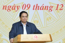 El primer ministro vietnamita, Pham MInh Chinh, habla en el evento. (Foto: Nhan Dan)