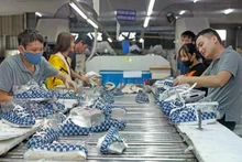 Producción de calzado en Vietnam (Foto: VNA)
